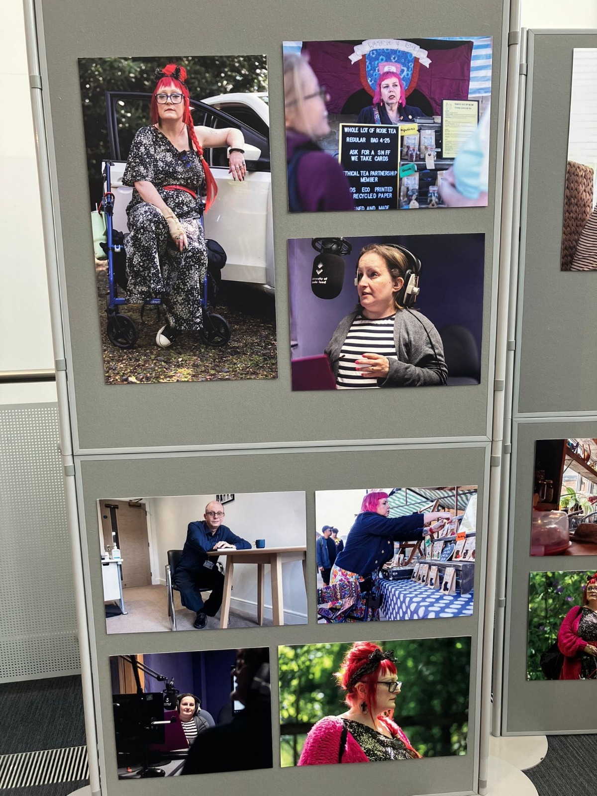 Claiming the Normal exhibition, image of many of the photographys