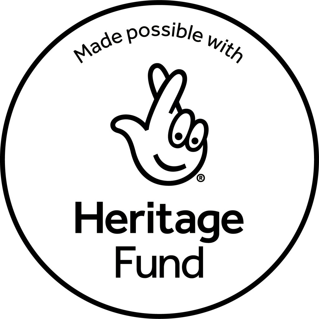 Nation lottery Heritage Fund Logo. Text reads “Made possible with Heritage Fund”